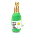 Plush Champagne Bottle Dog Toy